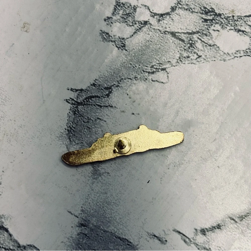 Gold Submarine Ship Navy Vintage Lapel Pin